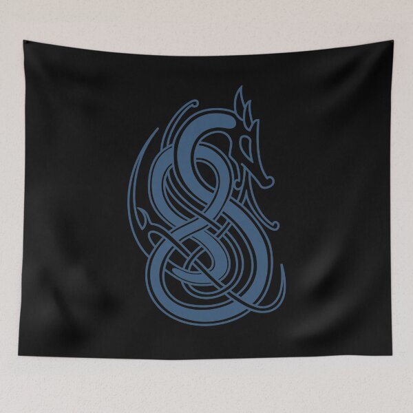 Item preview, Nordic Dragon (Blue) designed and sold by elusiveconcepts.