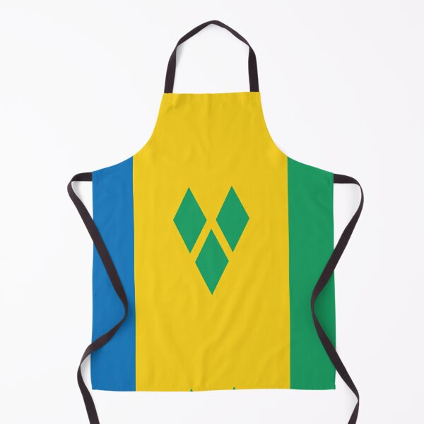 Vincent and the Grenadine Flag Apron Details about  / St