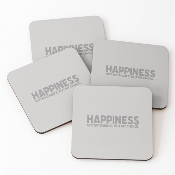 Item preview, Happiness not by chance, but my choice. - Gray Text designed and sold by agsduy.