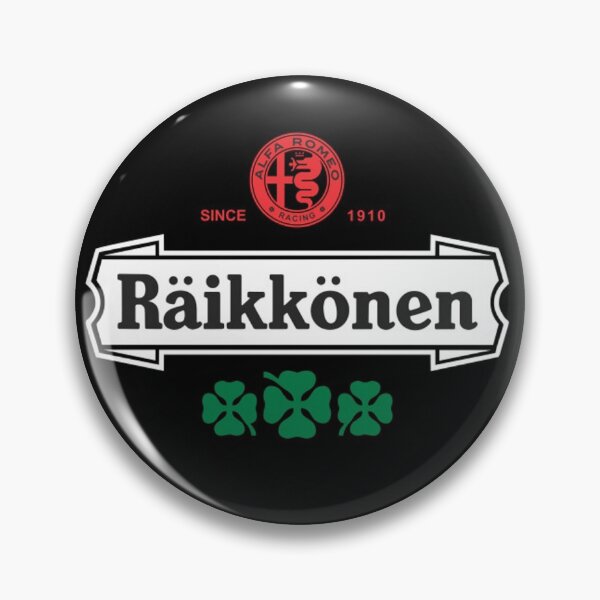 Kimi Raikkonen Alfa Romeo badge. Pin