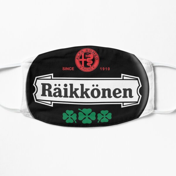 Badge Kimi Raikkonen Alfa Romeo. Masque sans plis