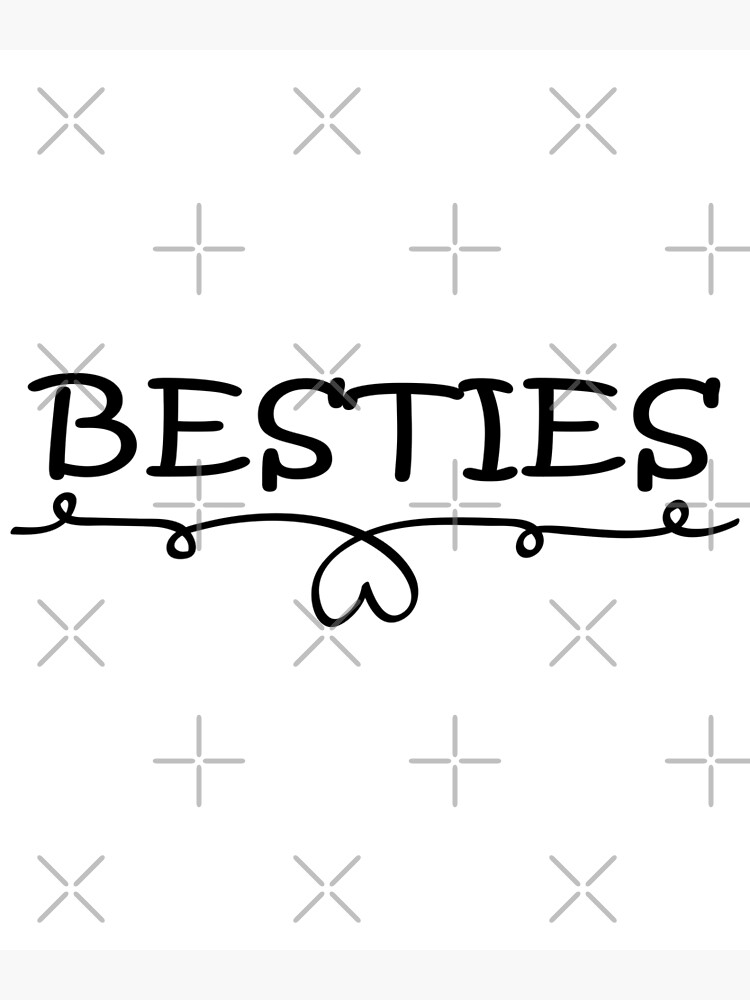 Discover Besties tees, Best Friends tees, BFF Shirts, international friendship day Premium Matte Vertical Poster