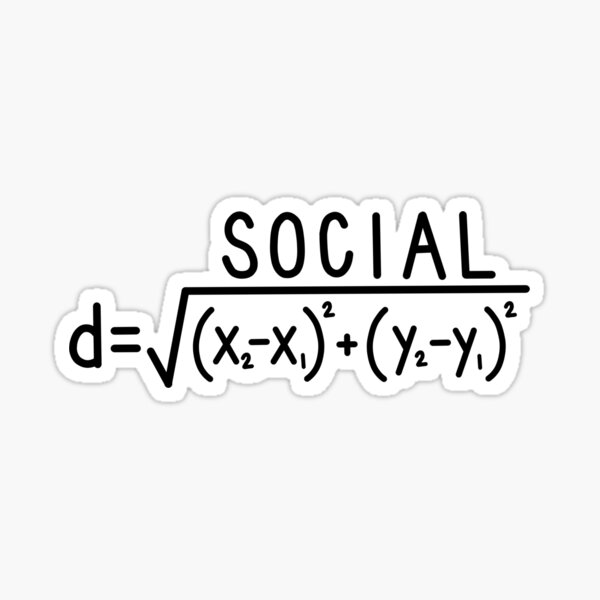 Item preview, Social Distance (formula) Light Blue designed and sold by carwalker13.