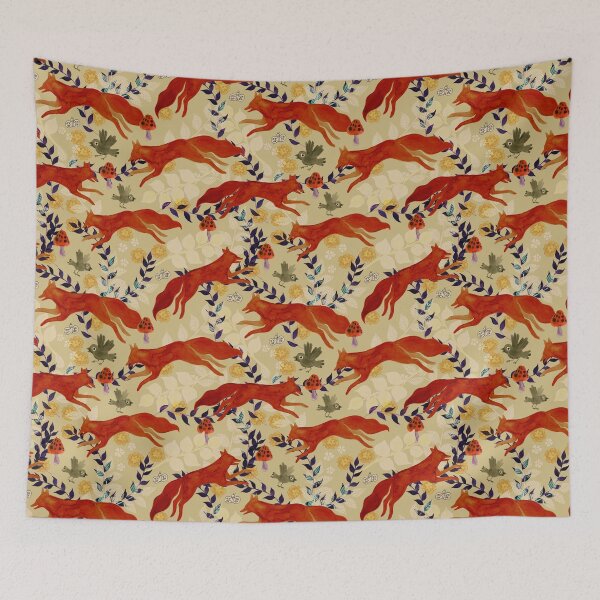 Item preview, Leaping Foxes designed and sold by AltheaTheThird.