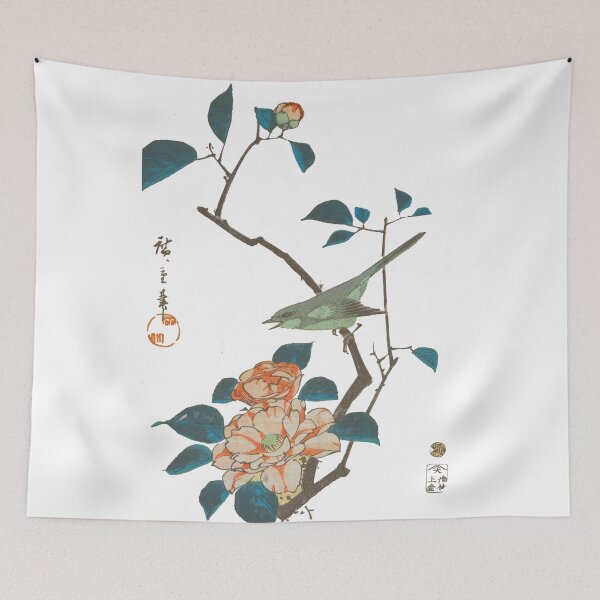 Item preview, Camellia and Bush Warbler designed and sold by killies.