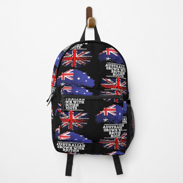 Australian Grown With British Roots - Gift For British From Australia With Country Roots From Great Britain Backpack