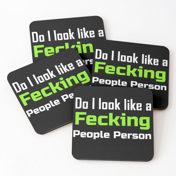 Item preview, Do I look like a Fecking people person, funny grumpy designed and sold by enigma3a.