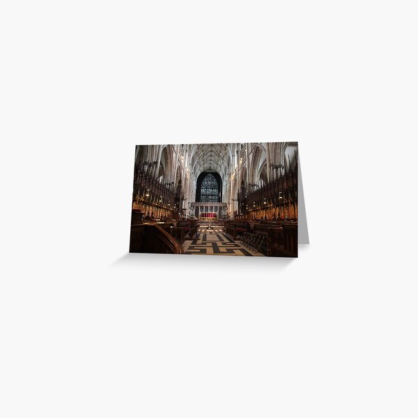 The Choir, York Minster. Greeting Card