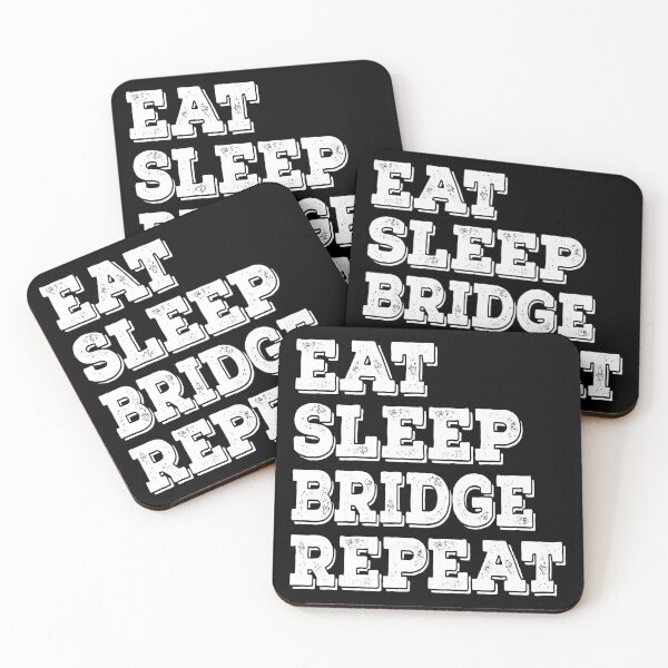 Item preview, Eat Sleep Bridge Repeat  designed and sold by meedTee.