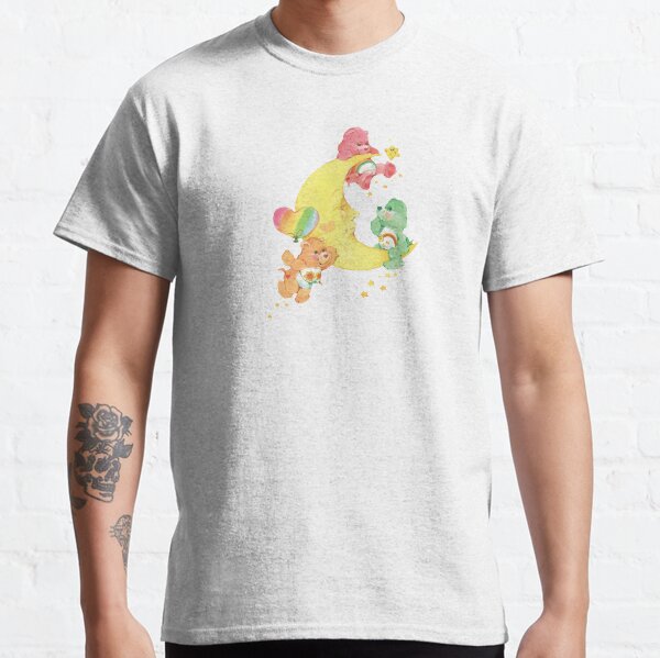 CARE CLASSIC BEARS cheer wish friend bear 90S 80S RAINBOW Y2K 2000S nostalgia print Classic T-Shirt