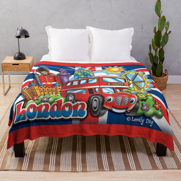 Item preview, London Magical Double Decker Bus Famous Lovely Day Design-Red theme designed and sold by Lovely Day.