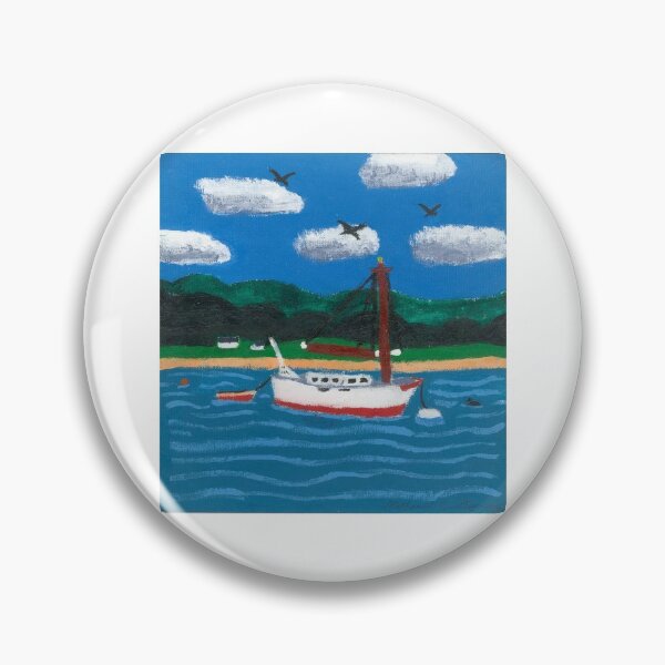 Item preview, Anchored Sailboat [Acrylic Paint] designed and sold by Nathaniel E. Dearing.