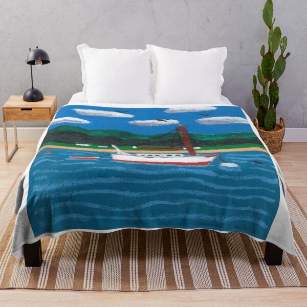 Item preview, Anchored Sailboat [Acrylic Paint] designed and sold by Nathaniel E. Dearing.