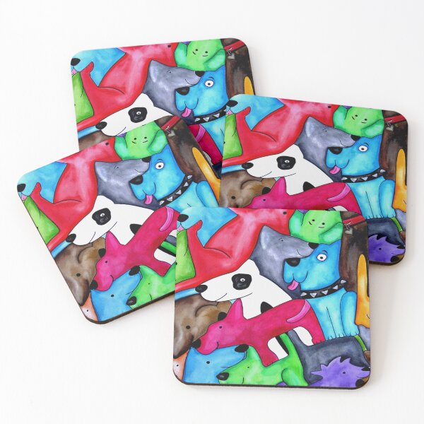 Item preview, "Dog Chaos" by Melody Smith designed and sold by MelodySmithArt.
