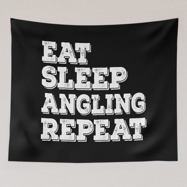 Item preview, Eat Sleep Angling Repeat  designed and sold by meedTee.