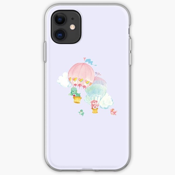 CARE CLASSIC BEARS Lotsa Heart Elephant Gentle Heart Lamb 80S RAINBOW Y2K 2000S nostalgia print iPhone Soft Case