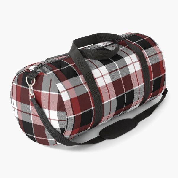 Item preview, White, Red & Black Tartan Plaid Twill Pattern designed and sold by 89BLACK.