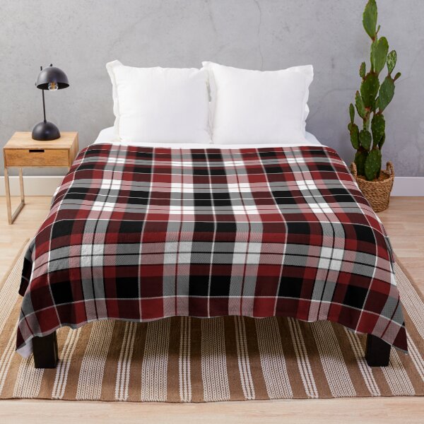 Item preview, White, Red & Black Tartan Plaid Twill Pattern designed and sold by 89BLACK.
