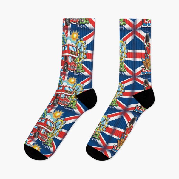 Item preview, London Magical Double Decker Bus, Famous Lovely Day Design-Blue theme designed and sold by Lovely Day.