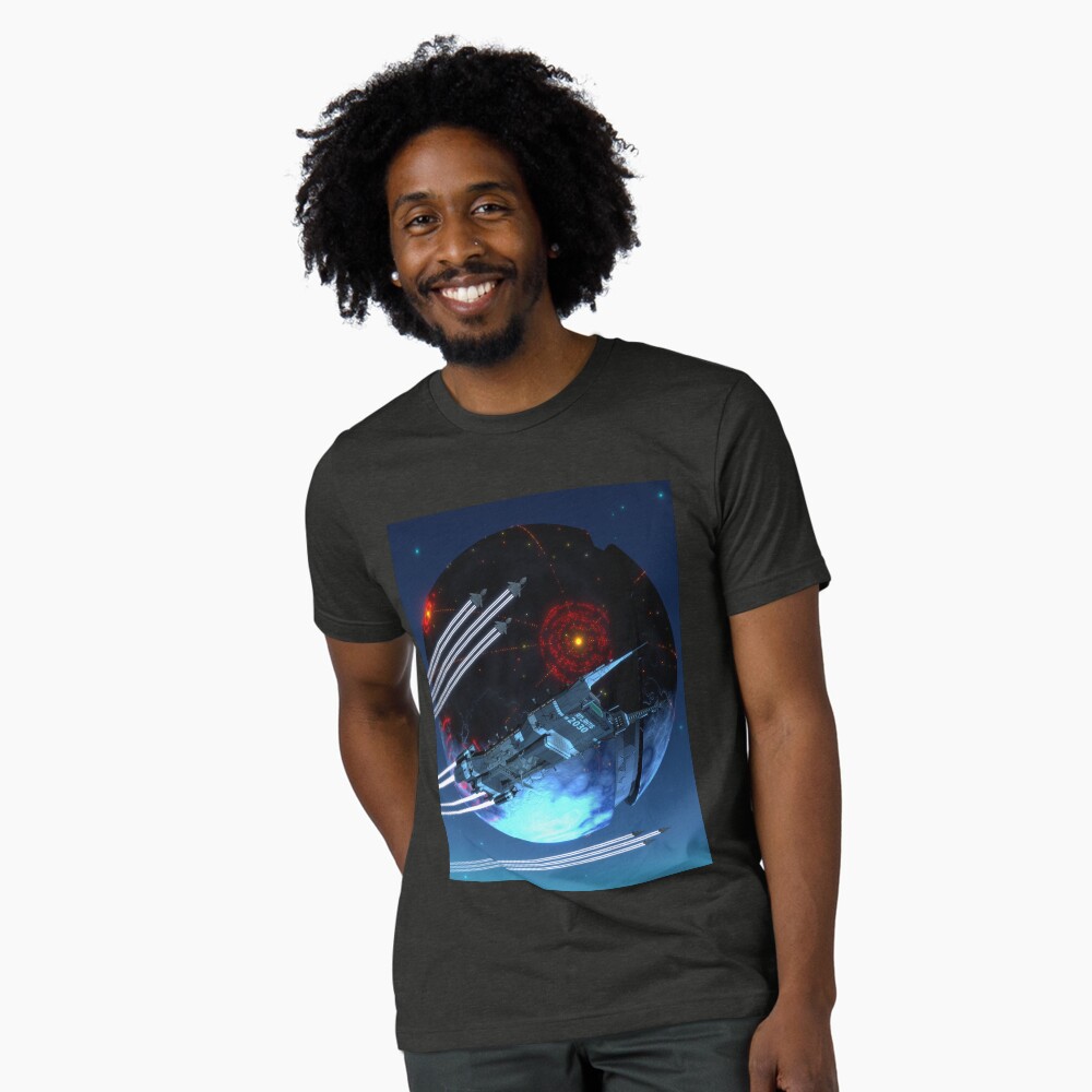 Aperçu de l'œuvre T-shirt chiné créée et vendue par SmartGalaxy.