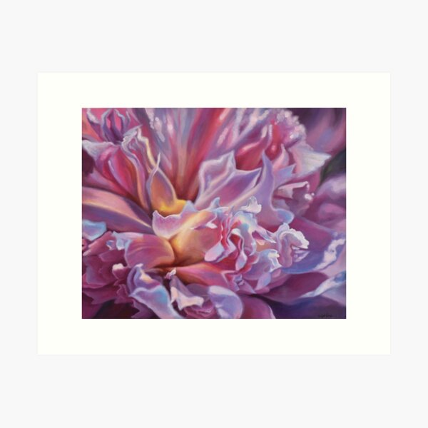 Item preview, Pink Peony Original Painting Burst #2 designed and sold by BridgetDavis.
