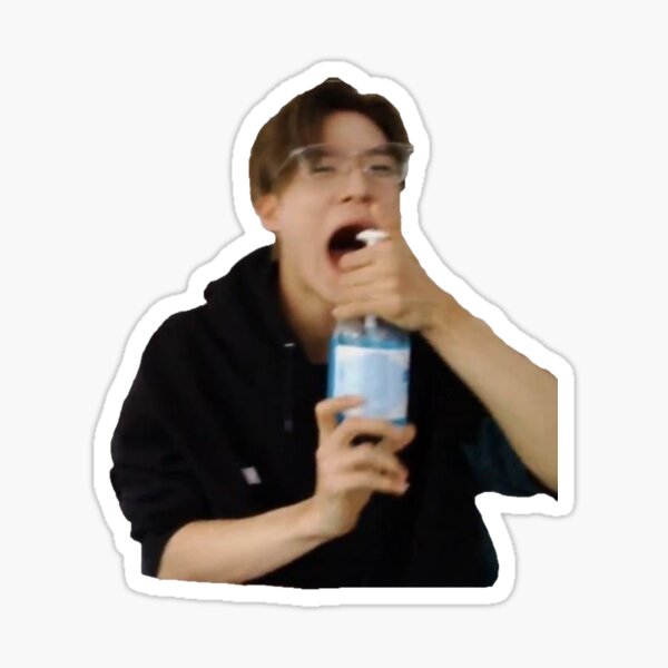 Jeno Hand Sanitizer Meme Sticker