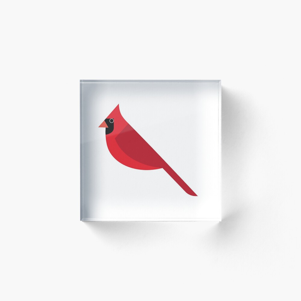 St. Louis Cardinals Fredbird 12'' x 12'' Minimalist Mascot Poster Print