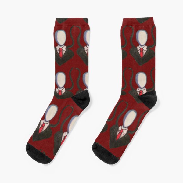 Slenderman Socks Redbubble - slenderman camera code roblox