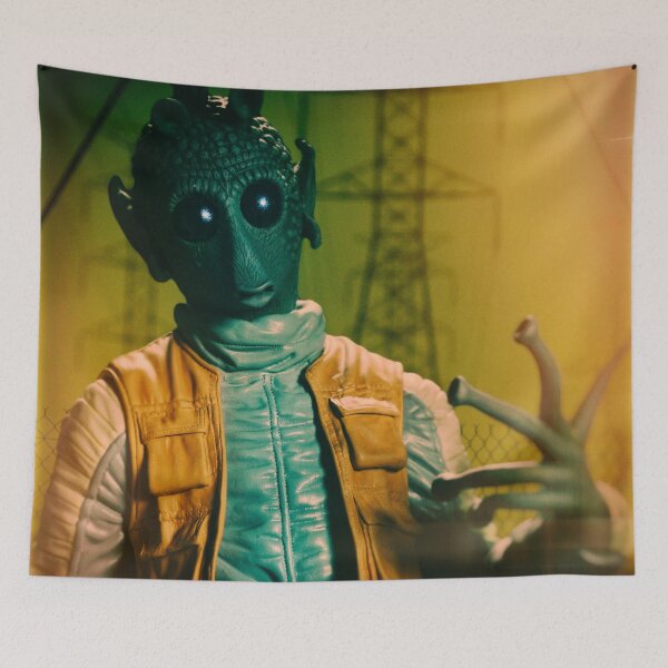 Item preview, Bug Eyed dude throwing gang signs designed and sold by kimopix.