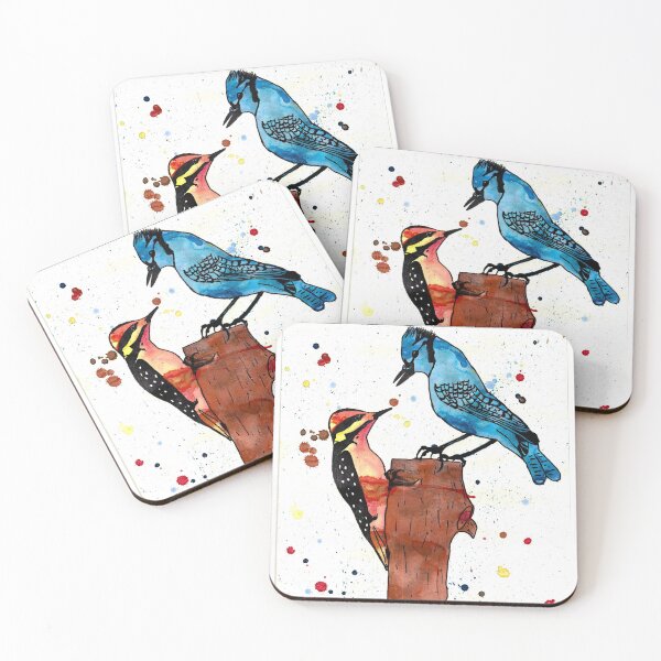 Item preview, Splattered birds designed and sold by Mickie's Canvas.