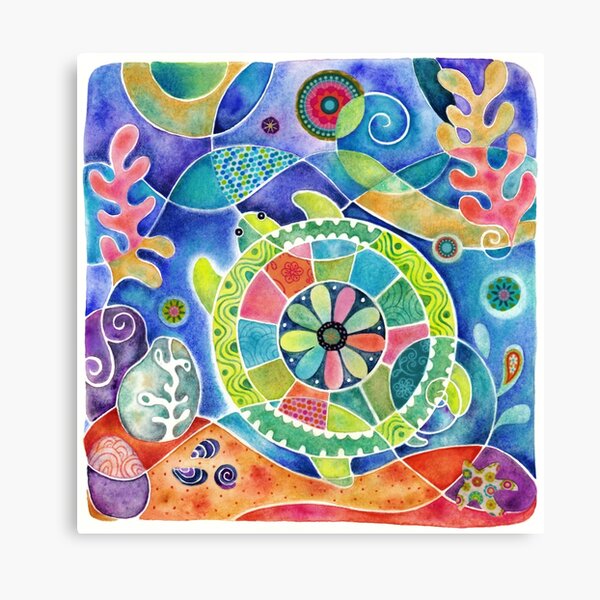 Item preview, Sea Turtle Abstract designed and sold by Janet Broxon.