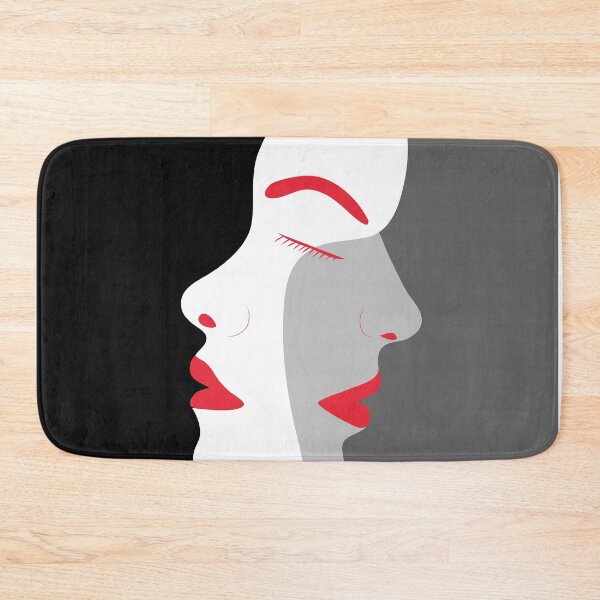 Item preview, Women faces in white black grey and red designed and sold by LaBeauteEtMoi.