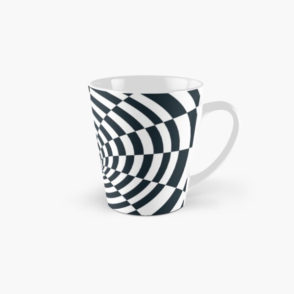 Visual Effect Black And White Rectangles Canal Tall Mug
