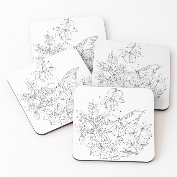Item preview, Morpho Butterfly Lineart designed and sold by Jennifer Ruch.