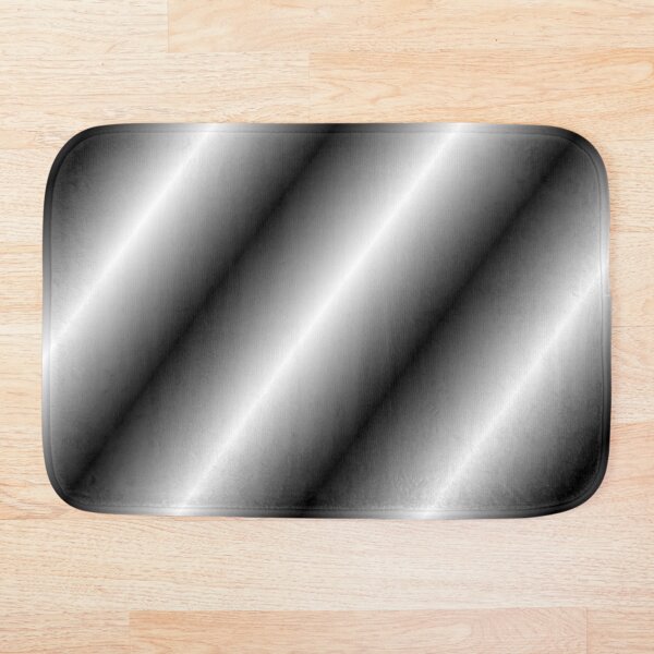 Darkness Waves, Monochrome Bath Mat