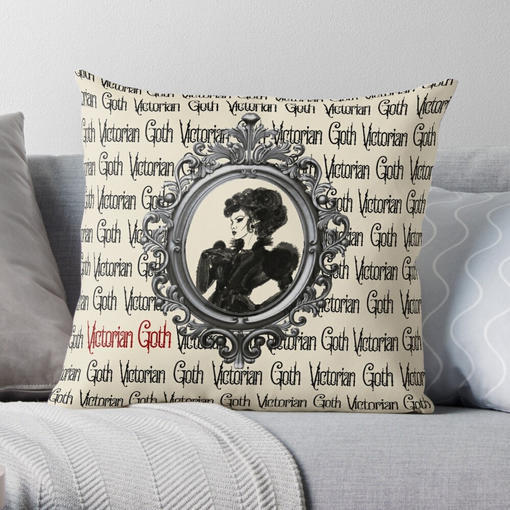 Gothic Edgar Allan Poe Decorative Throw Pillows