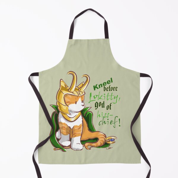 Item preview, Kneel Before Lokitty! (chibi version) designed and sold by ElephantShoe.