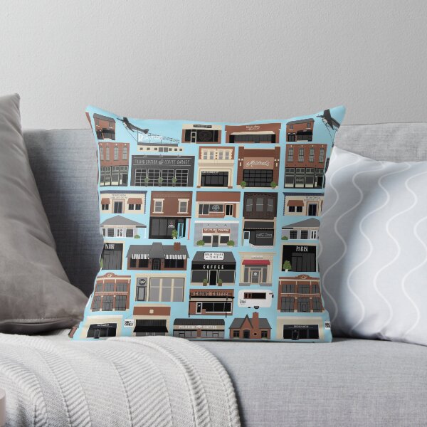 Kansas City Coffee Throw Pillow