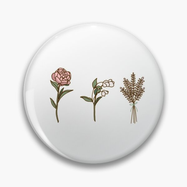 Item preview, Flower Trio (White Background) designed and sold by somewhereartsy.