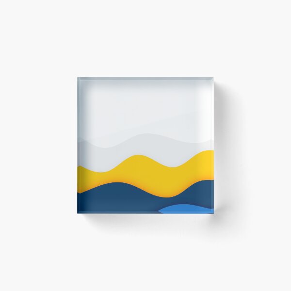 Artikelvorschau,  gelb und blau entworfen und verkauft von LynksArts.