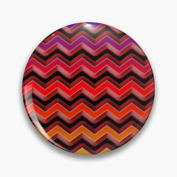 Artikelvorschau, Retro Futuristic 1980er Jahre 3D Chevron / Zick-Zack-Muster entworfen und verkauft von Bill Shearer.