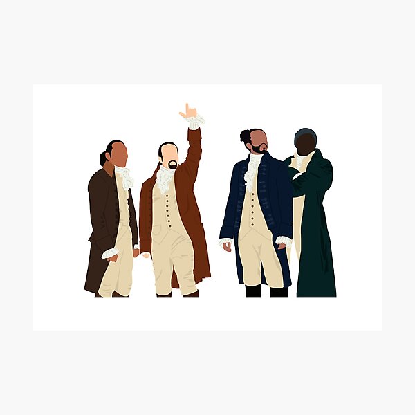 Hamilton, Lafayette, Mulligan and Laurens artwork. Photographic Print