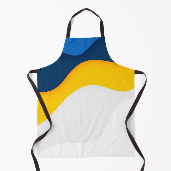 Item preview, weavy color shapes of white, yellow and blue top down designed and sold by LynksArts.