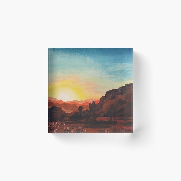 Item preview, orange and blue desert sunset designed and sold by artbanannie.