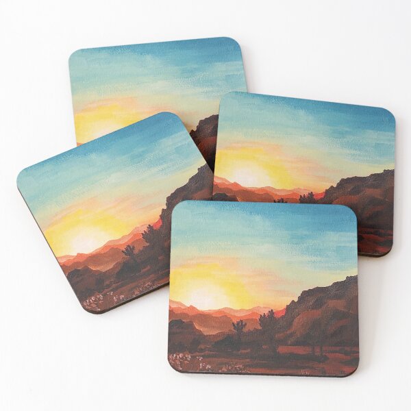 Item preview, orange and blue desert sunset designed and sold by artbanannie.