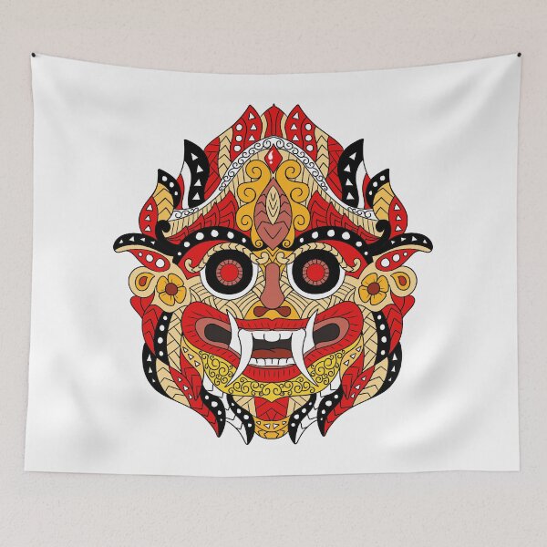 Item preview, Barong Bali Mask designed and sold by ethnicdrawing.