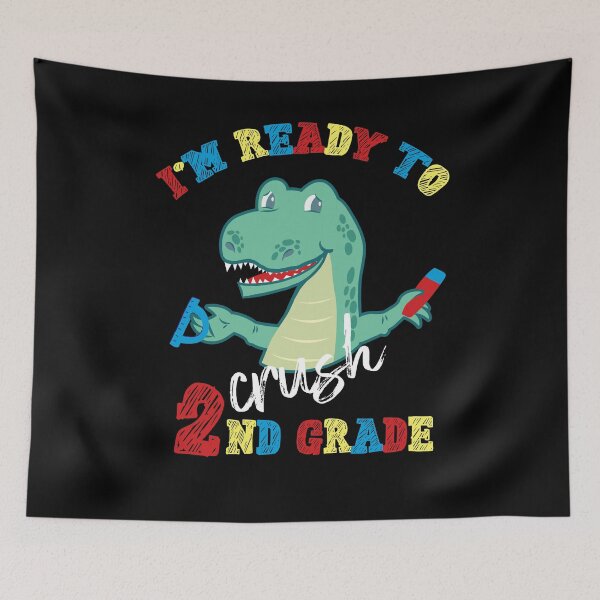 Item preview, 2nd Grade Grader Dinosaur Dino Fan designed and sold by Betsytiptoe.