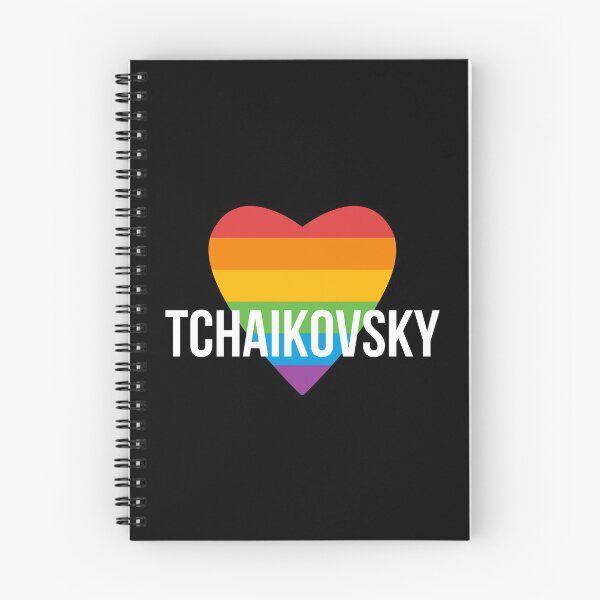 Item preview, Tchaikovsky | Rainbow Heart on Black Background designed and sold by EarlessPierre.