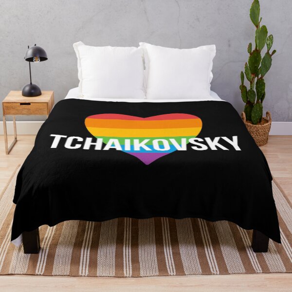 Item preview, Tchaikovsky | Rainbow Heart on Black Background designed and sold by EarlessPierre.