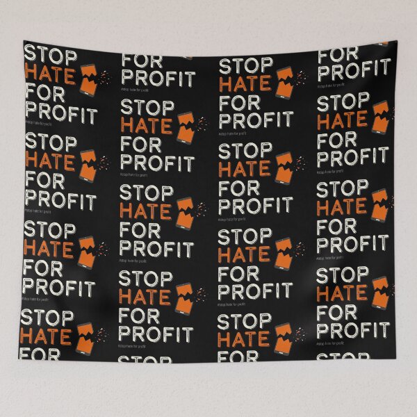 Item preview, Stop hate for profit - Against Hate. designed and sold by ShutterKapan.